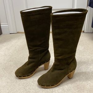 Steven by Steve Madden olive green suede boot
